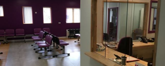 Woking Walk-in Centre reception